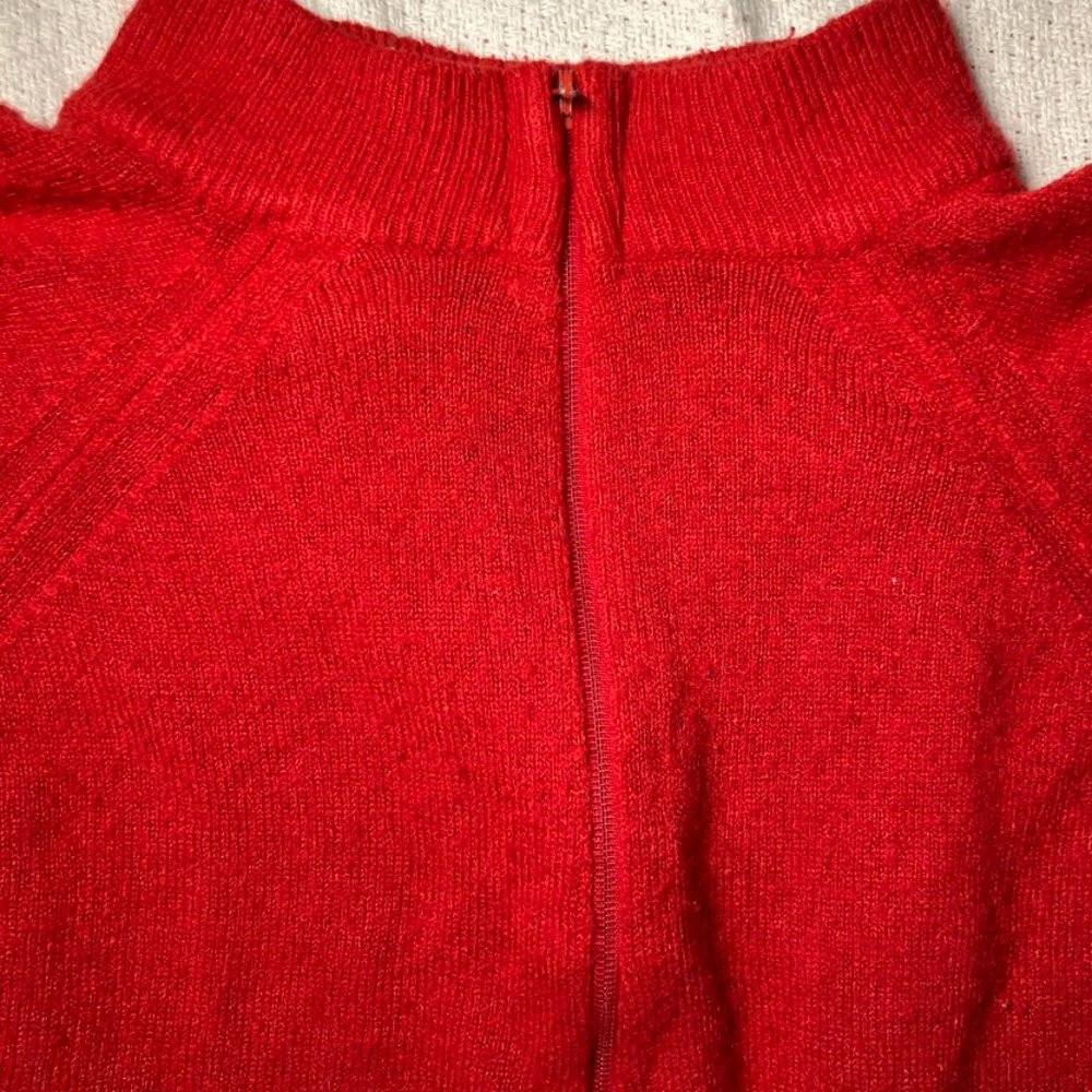 Red Mock Neck Sweater